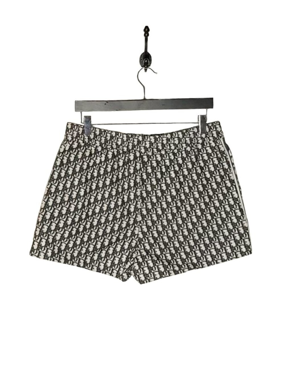 Dior Blue Oblique Jacquard Taffeta Technical Mini Shorts - Picture 3 of 10